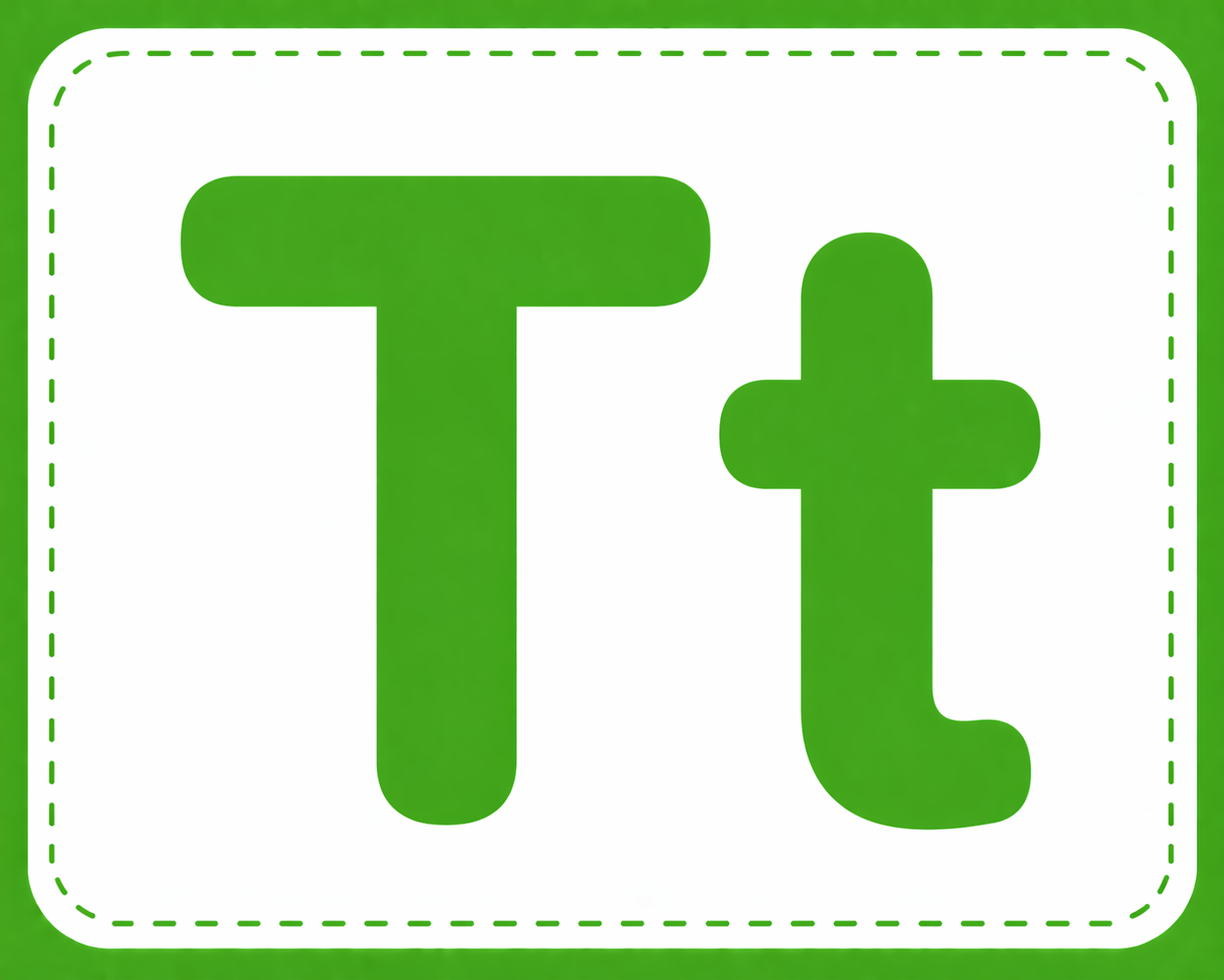 Parents = Teacher: Phonics. Letter T