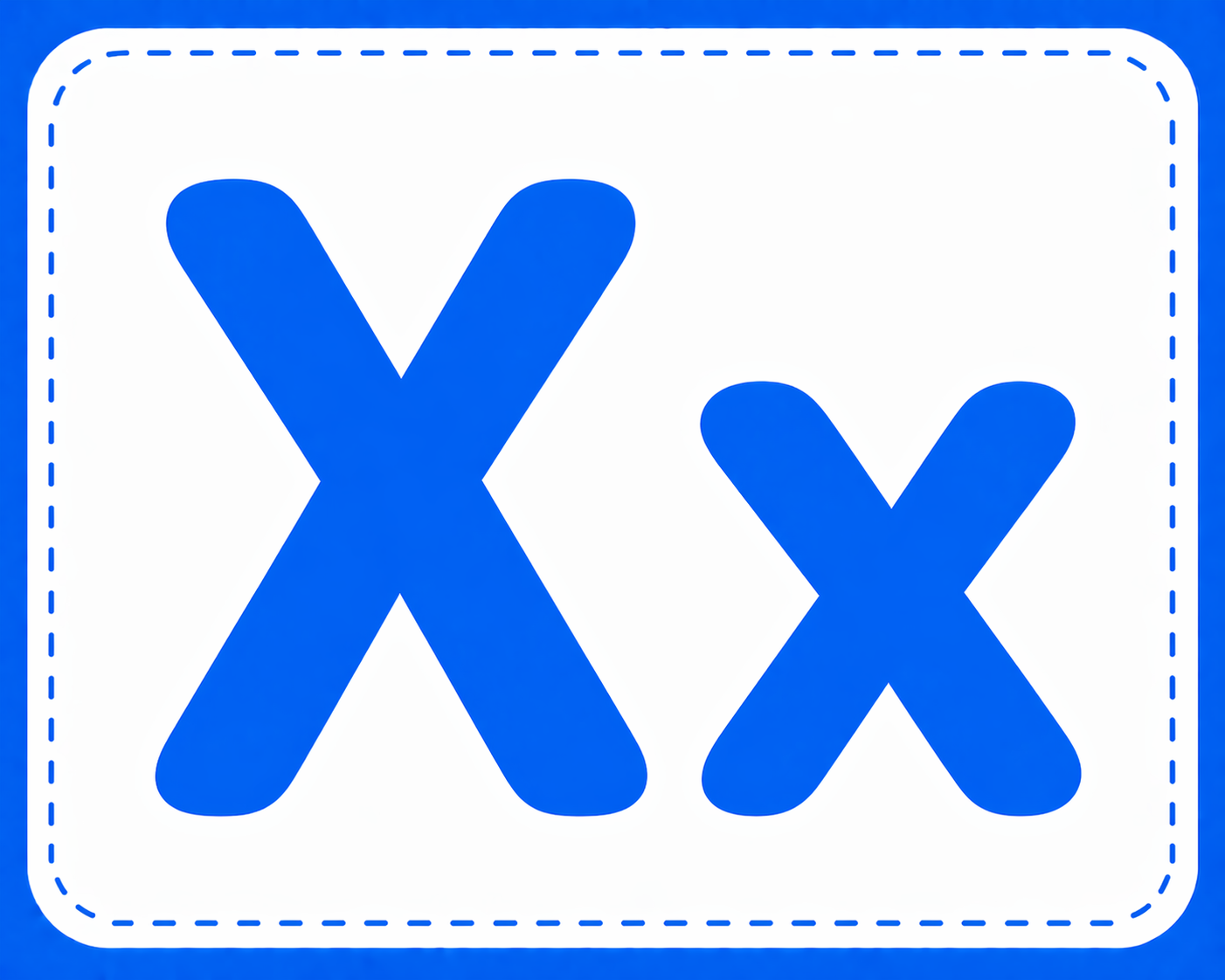 Parents = Teachers: Phonics. Letter X